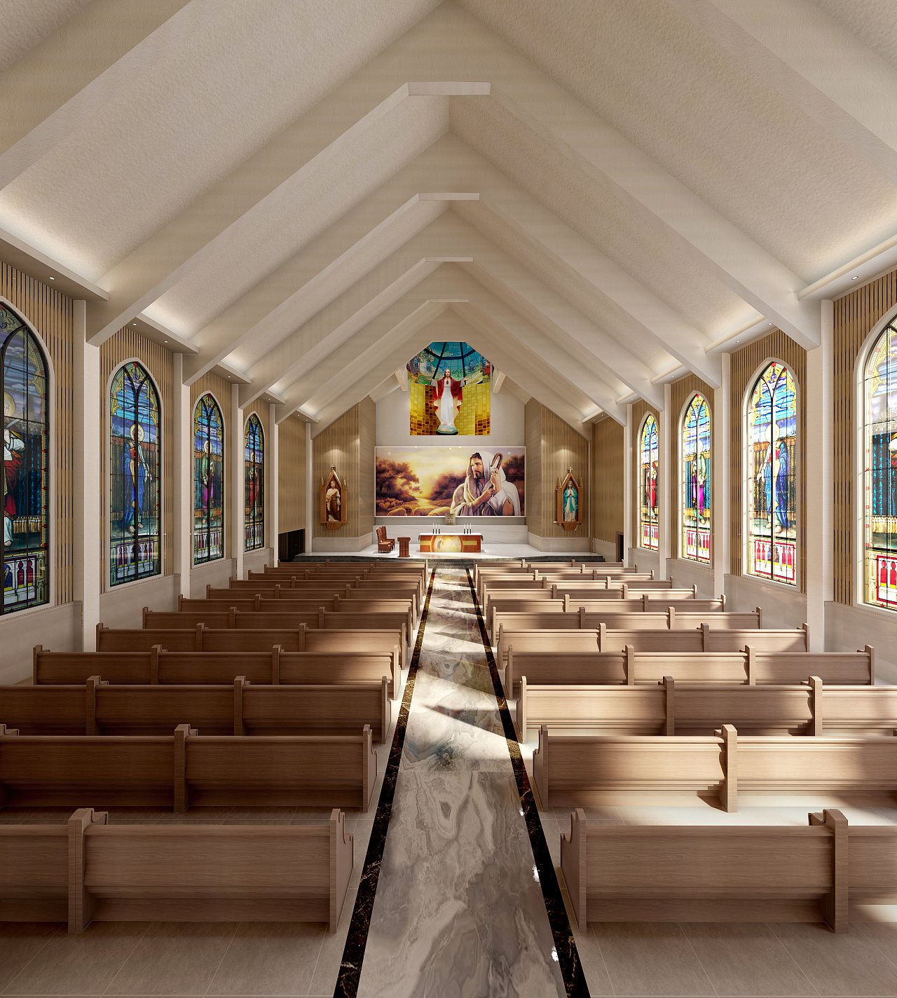 神圣的现代主义教堂空间设计 - 知乎