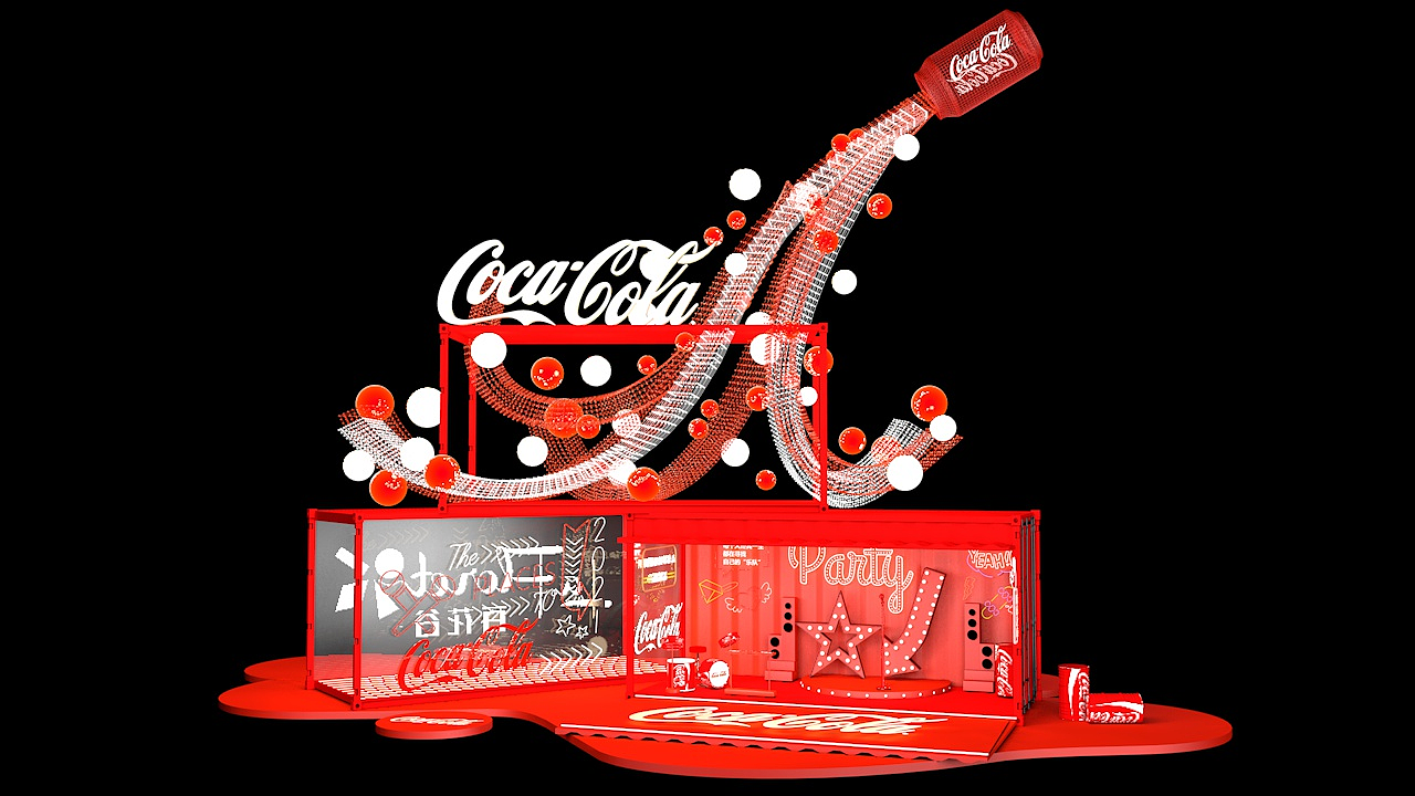 可口可乐地标美陈（图ZMjUyMjkyODQ0） - 展陈设计 - 站酷设计师十七结原创素材 - 站酷ZCOOL