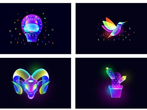 PS制作幻想之光渐变叠加效果（个人主页-ZNzQ2OTk2） - UI - 站酷设计师梦于UI_梦梦原创素材 - 站酷ZCOOL