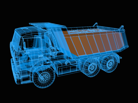 渣土车动画（图ZMjY2MjMzNjU2） - 机械/交通 - 站酷设计师haohaov5原创素材 - 站酷ZCOOL