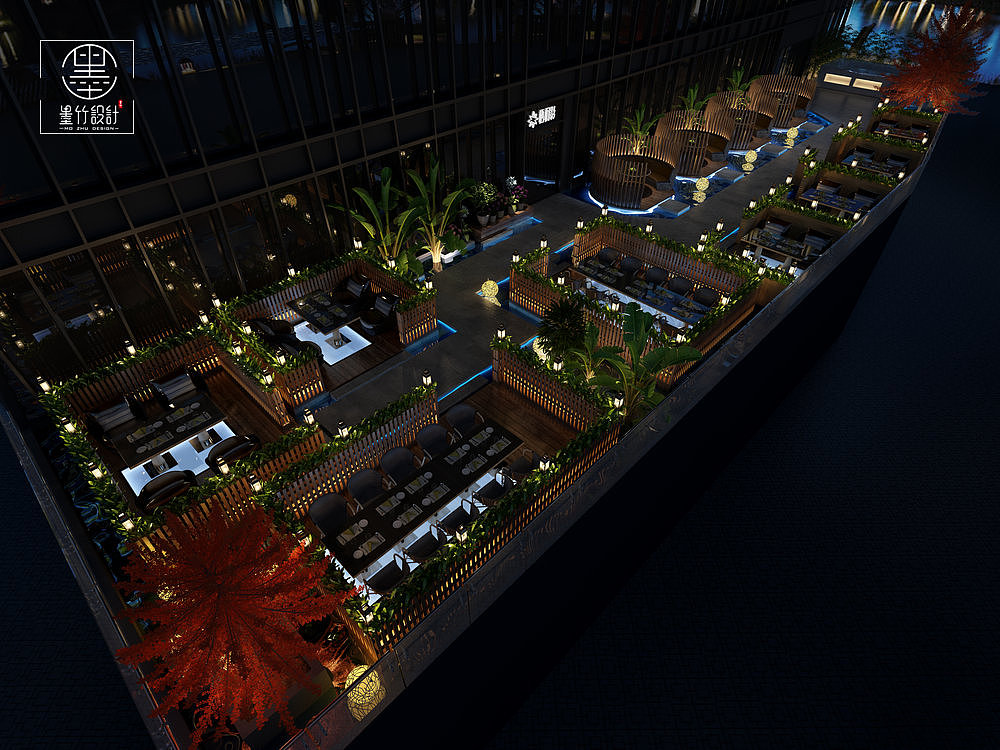 西安餐厅装修公司——梧桐影花园餐厅（图ZMTU2OTU4ODQ0） - 家装设计 - 站酷设计师西安餐厅装修公司原创素材 - 站酷ZCOOL