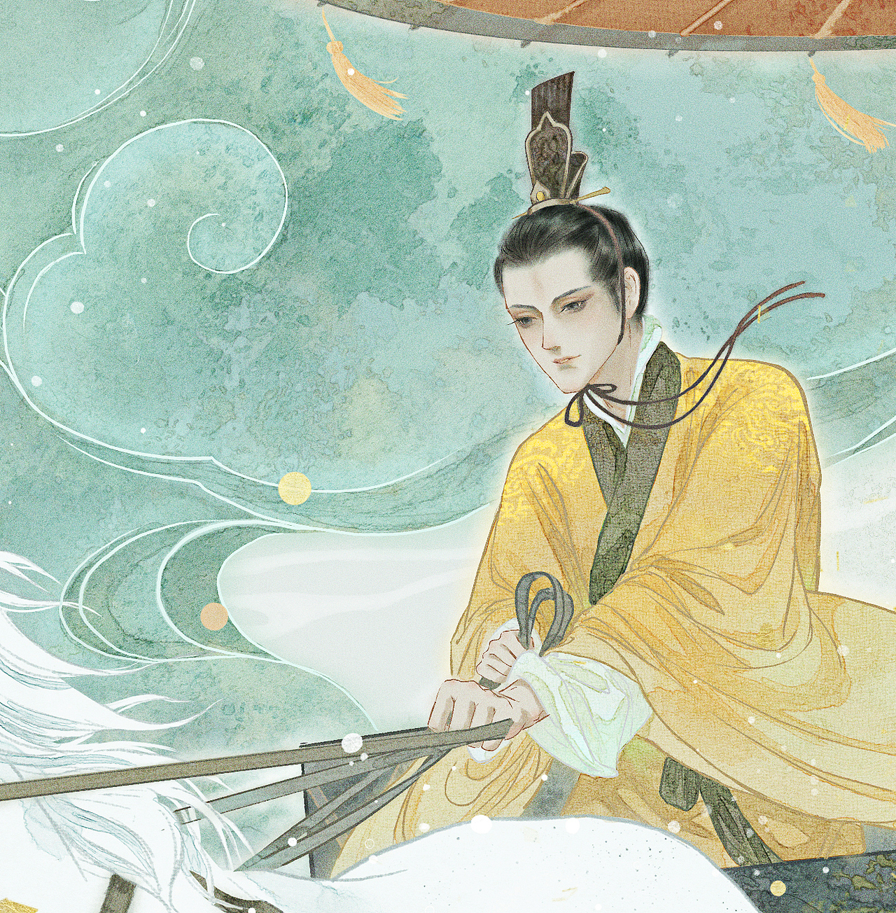 君子六艺：御（图ZMjIyODgwNzI4） - 商业插画 - 站酷设计师南山归鱼原创素材 - 站酷ZCOOL