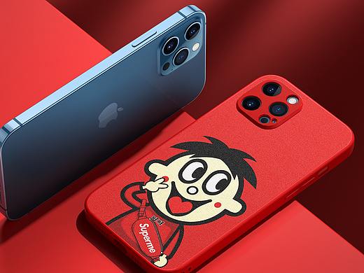 手机壳，绿光膜详情页x3