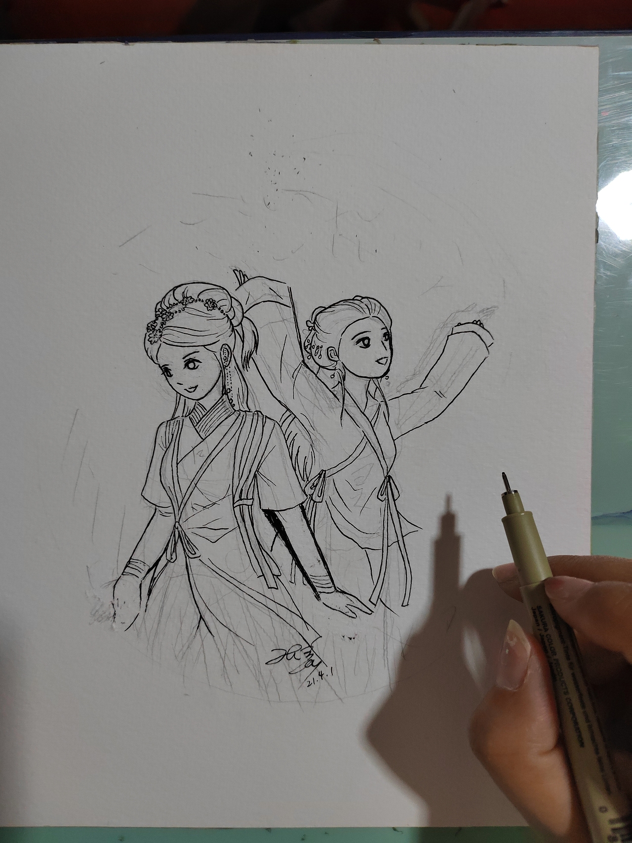 水彩练习-林月如赵灵儿（图ZMjk1NzcyMjY0） - 创作习作 - 站酷设计师那年青辰原创素材 - 站酷ZCOOL