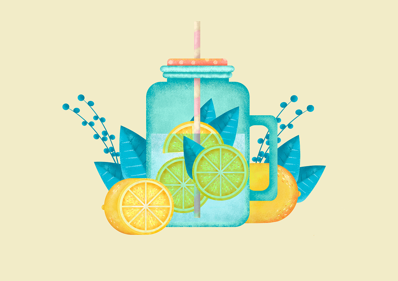 临摹大神的柠檬水