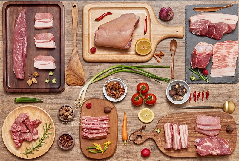 北斗-黑猪猪肉拍摄 肉类产品拍摄 生鲜猪蹄拍摄