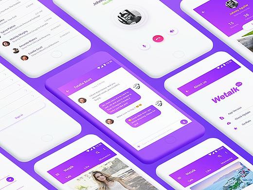 wetalk社交app界面设计