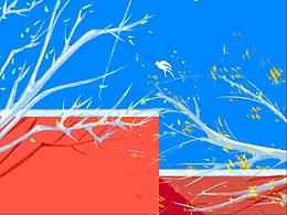 沉醉在一片藍天里