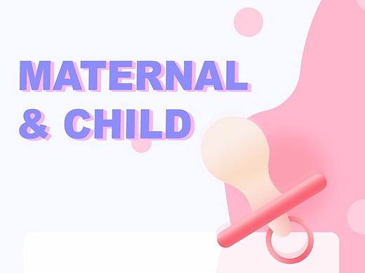 Maternal & child icon design 