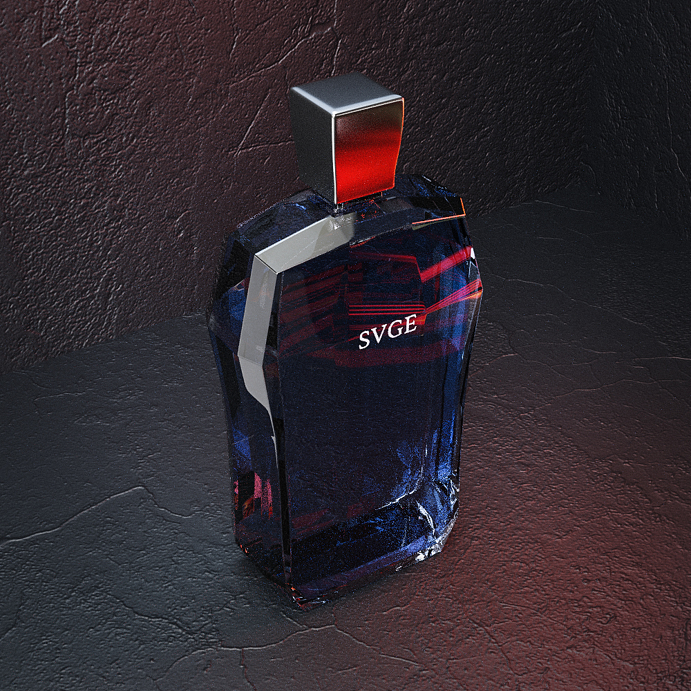 产品建模+布光+渲染+后期-香水2