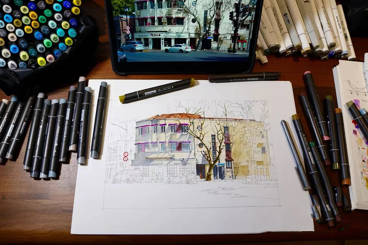 南昌手绘考研培训｜建筑手绘｜景观手绘｜环艺｜视传（图ZMjg3OTcwMzg0） - 绘画 - 站酷设计师南昌手绘考研原创素材 - 站酷ZCOOL