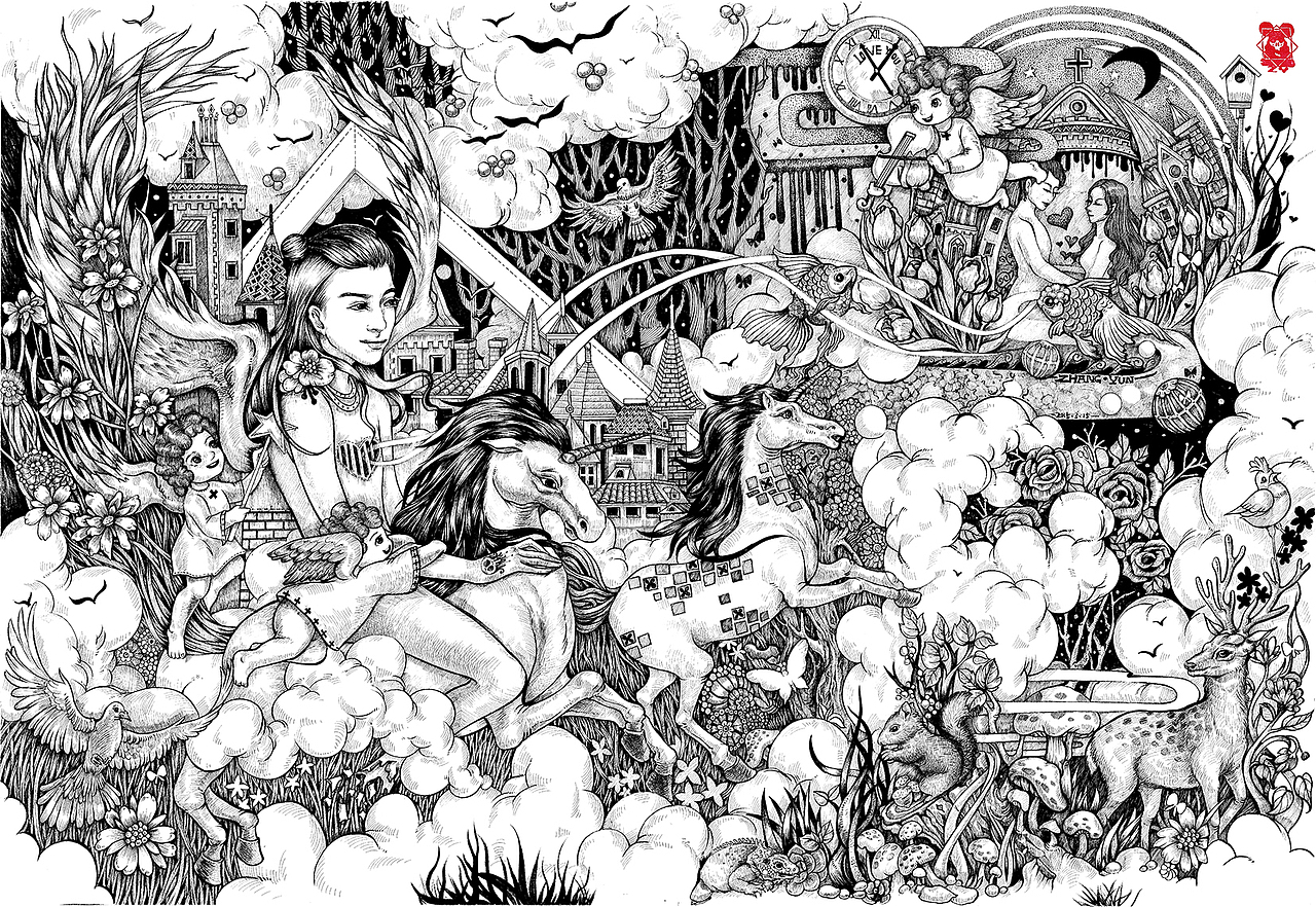 《救赎》（图ZMzM4OTM4NzY=） - 商业插画 - 站酷设计师张贇ILLUSTRATION原创素材 - 站酷ZCOOL