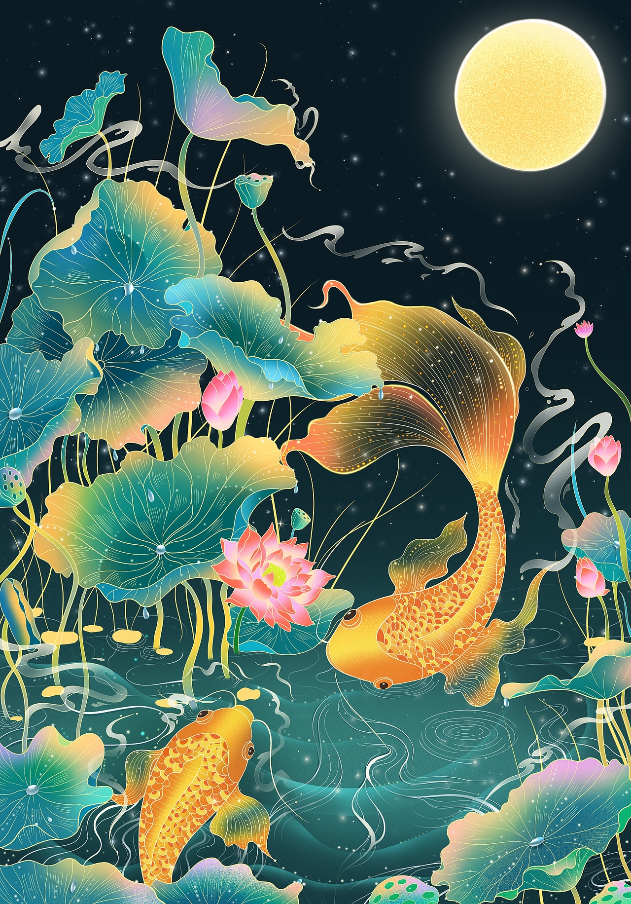 日常国潮风绘画（图ZMzAxMzUwMjYw） - 商业插画 - 站酷设计师太阳阁原创素材 - 站酷ZCOOL