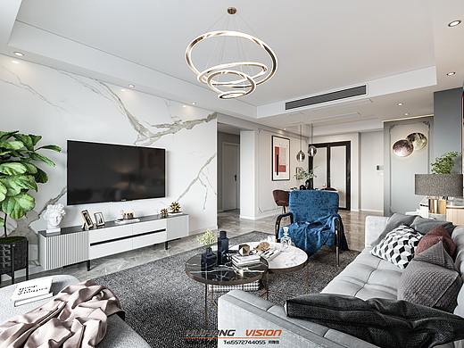 现代客餐厅卧室