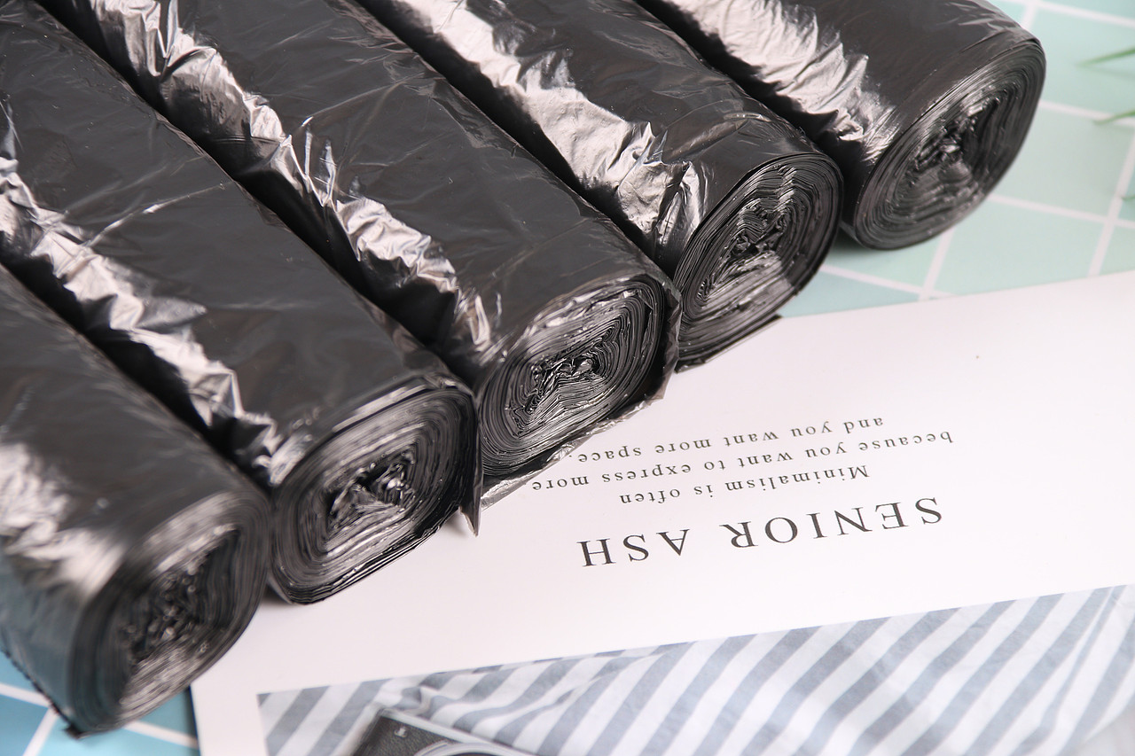 B03家务工具\C02-家务清洁用具\V13黑色平口垃圾袋