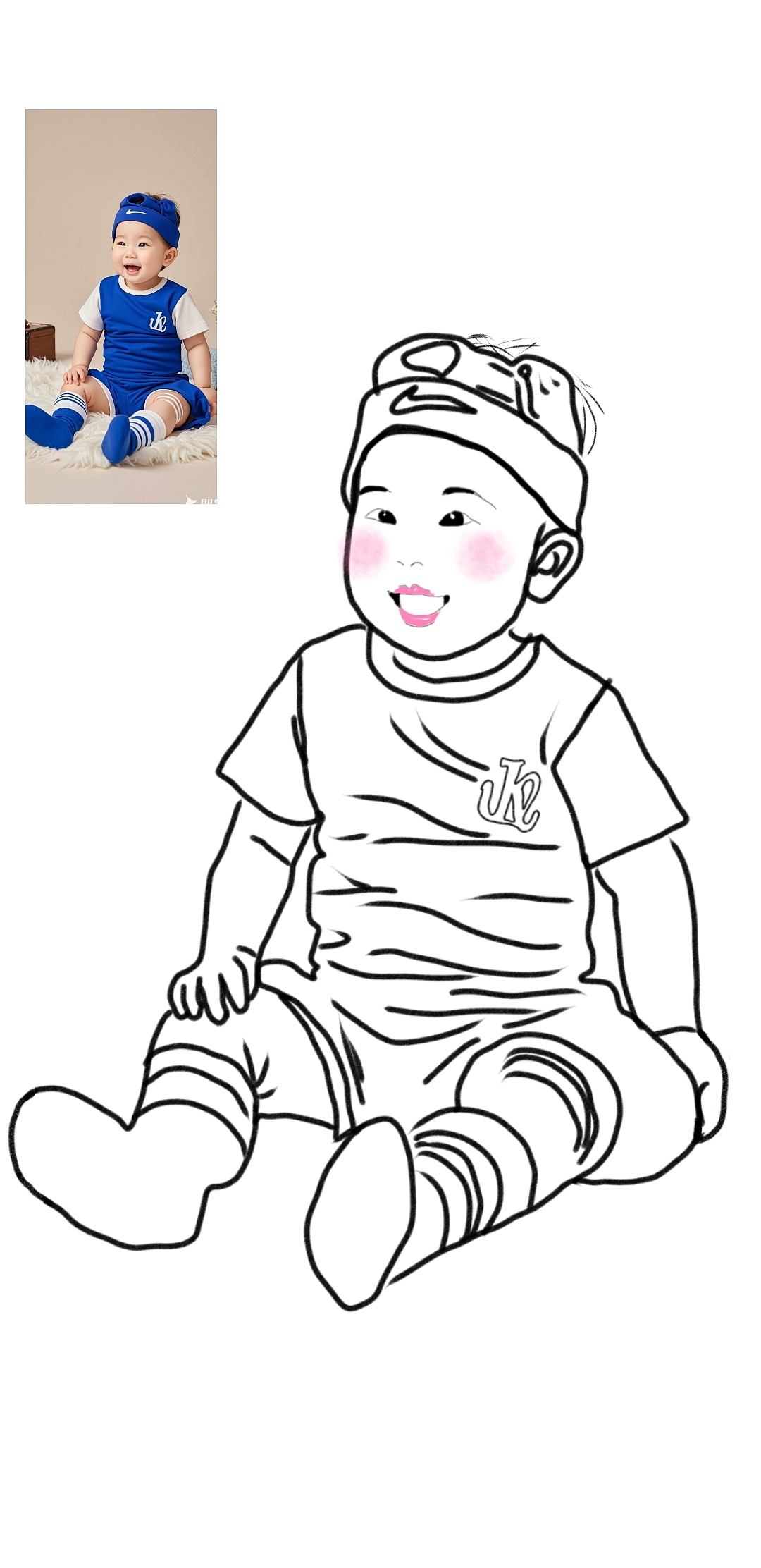 手绘头像设计真人画照片转动漫人物