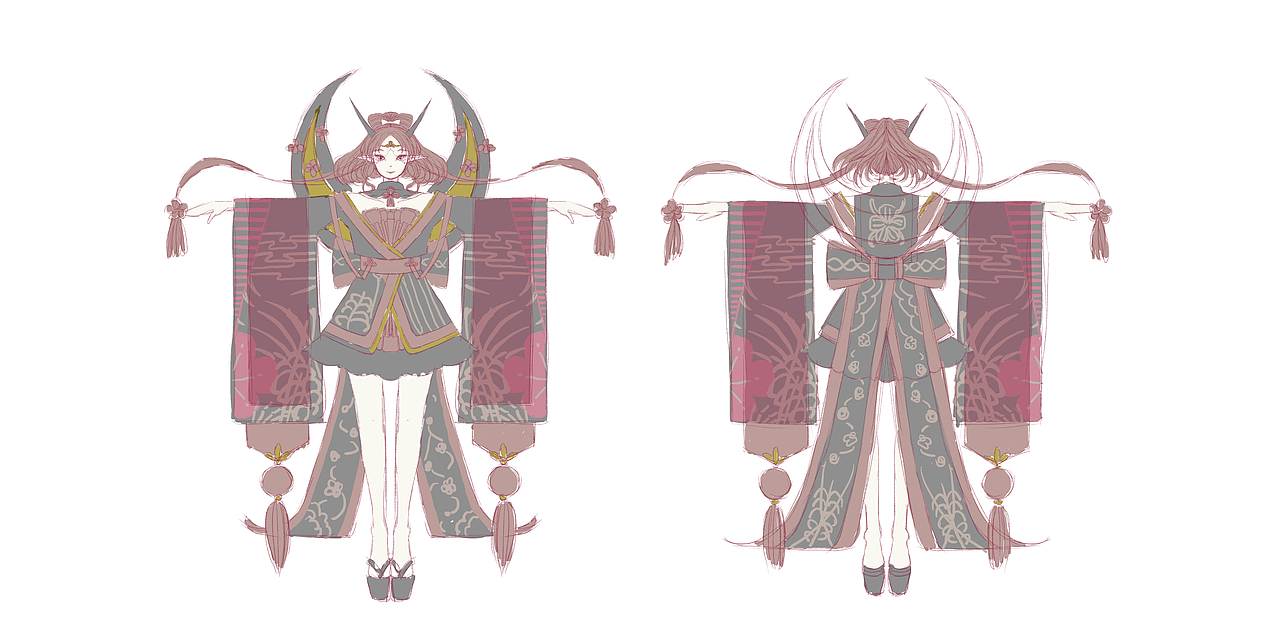 桃花妖·极乐桃舞（图ZMTg3NTk5ODg0） - 商业插画 - 站酷设计师海兔兔螺原创素材 - 站酷ZCOOL