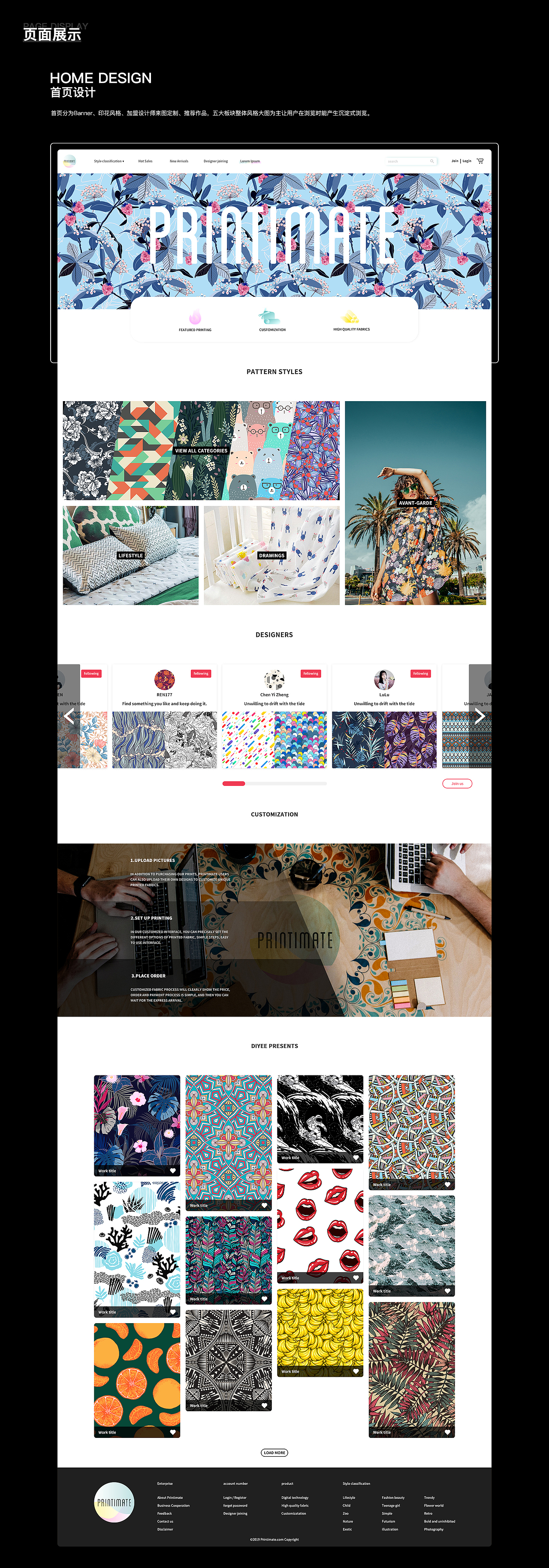 Printimate布料电商网站（图ZMTgyNjEwNjky） - 其他网页 - 站酷设计师Reack原创素材 - 站酷ZCOOL