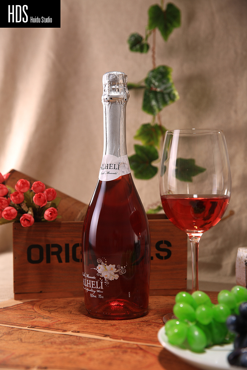 红酒静物实景拍摄