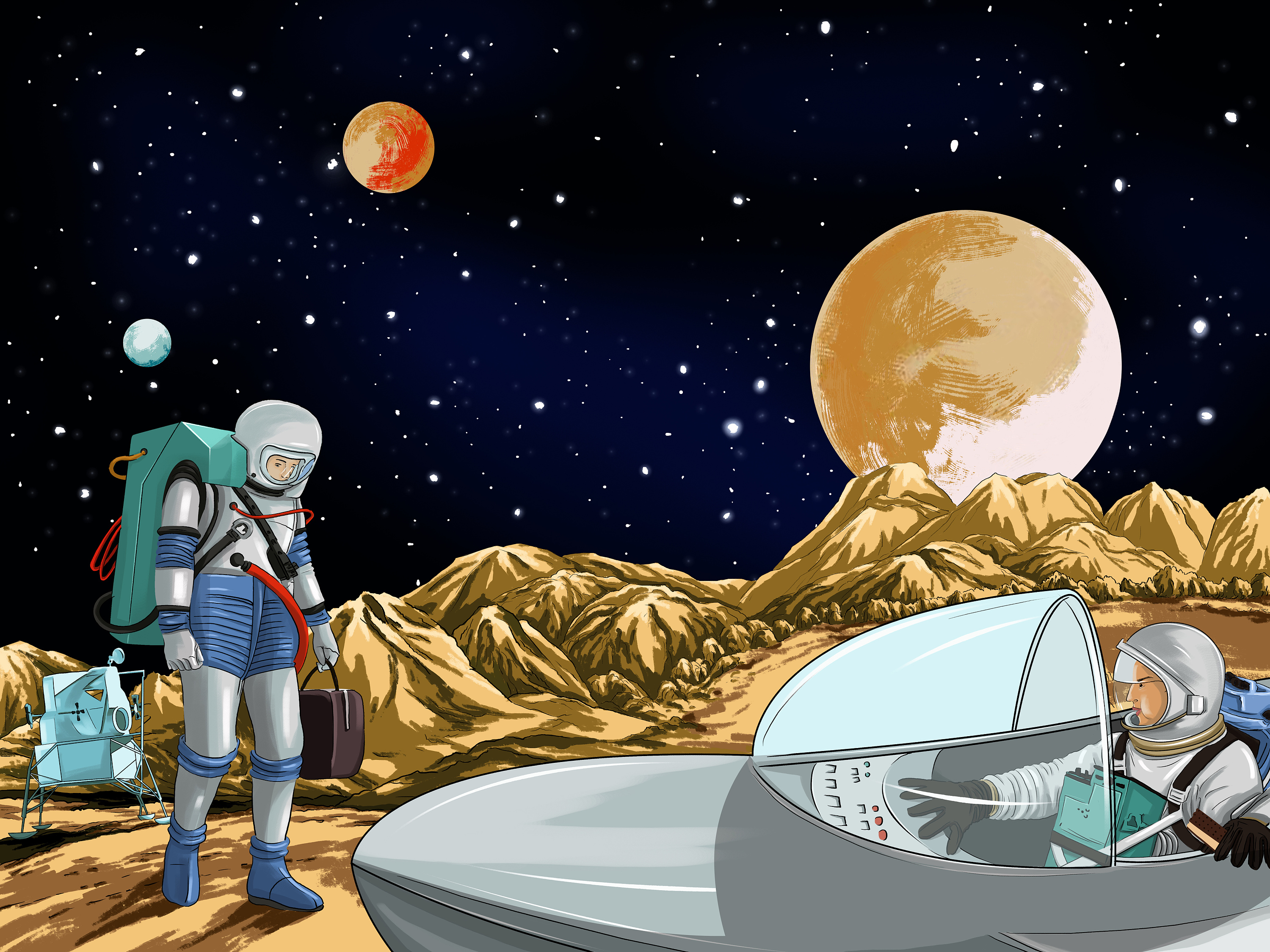 宇宙飞行员与巧克力的故事