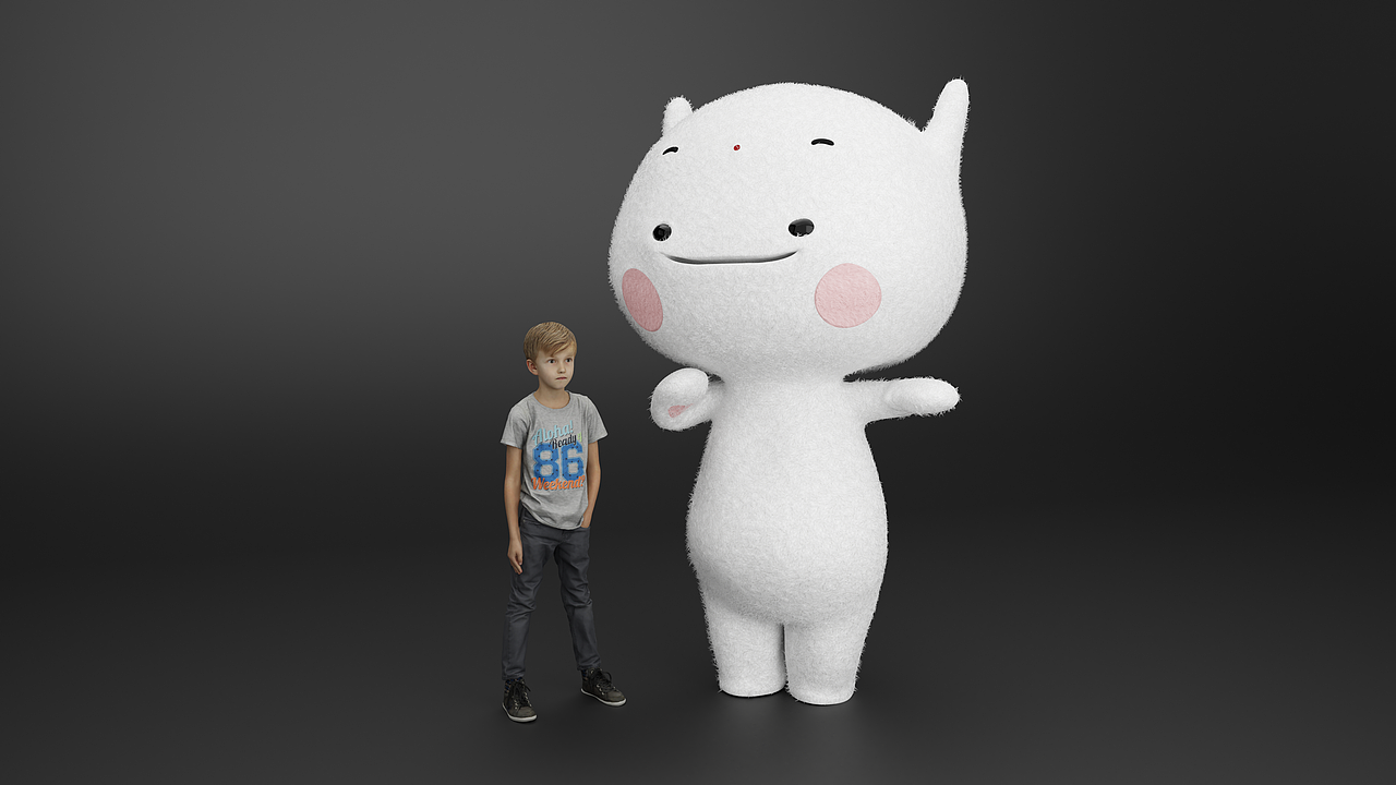 非遗吉祥物“蹦蹦”建模制作