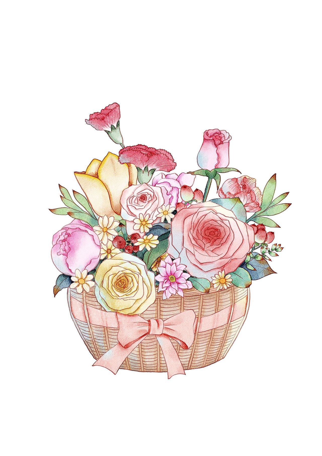 PS仿水彩 植物、花卉、蛋糕练习（图ZMjkyNjAzNjY4） - 创作习作 - 站酷设计师zj200821011118原创素材 - 站酷ZCOOL