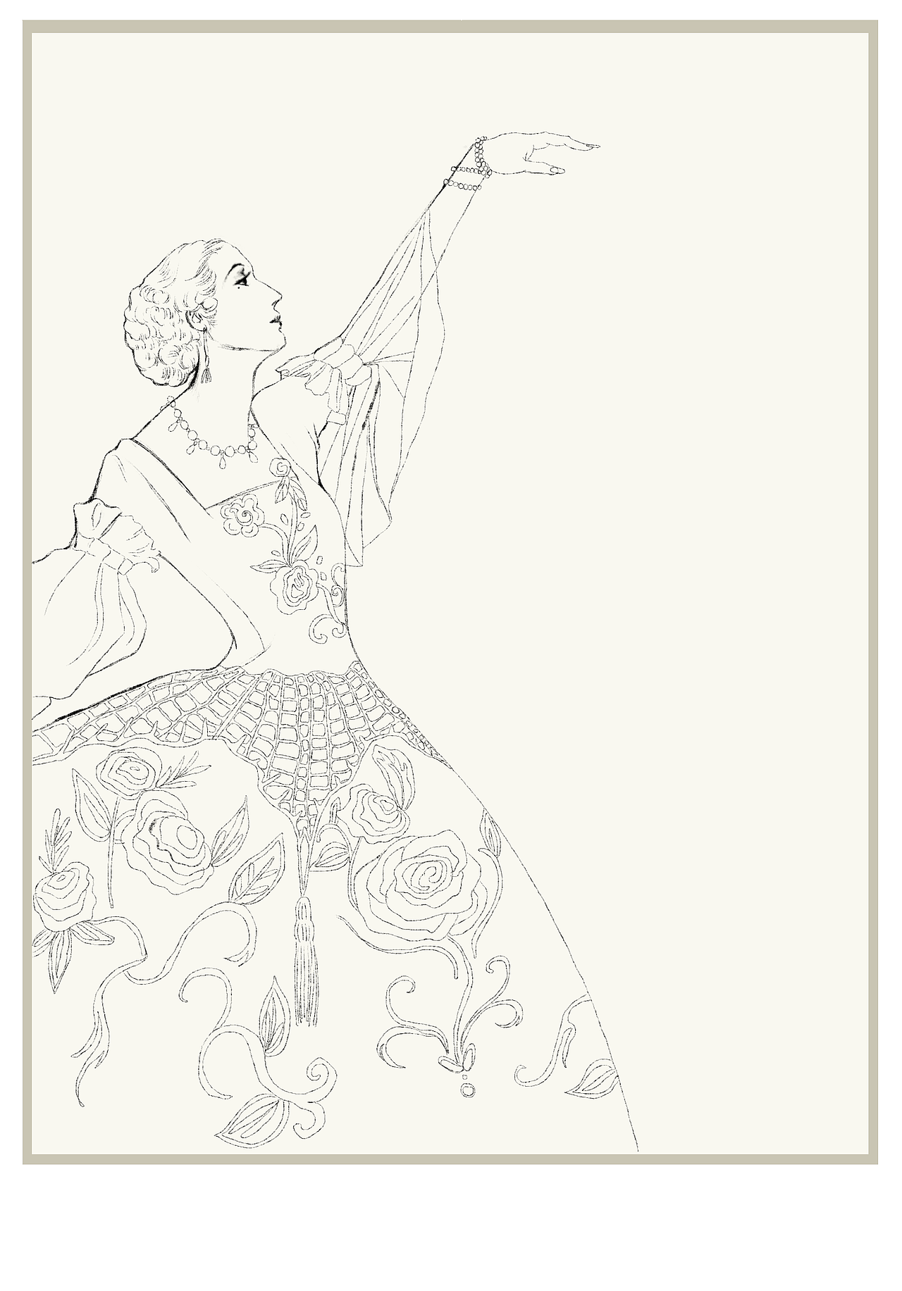 Vintage 复古插画|洛可可艺术