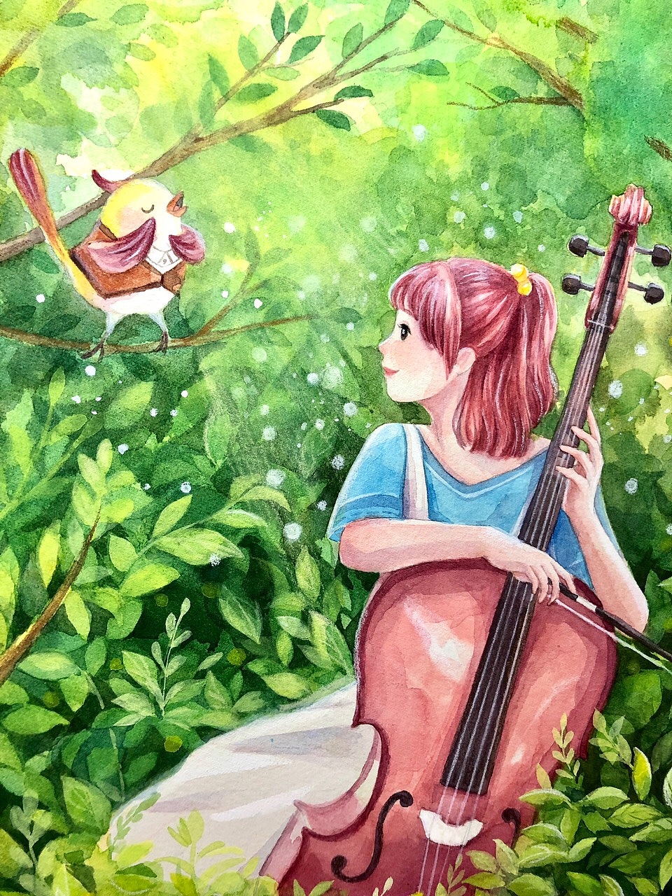 cherolia手绘水彩插画过程（图ZMTU0MTg2NTky） - 商业插画 - 站酷设计师小悦cherolia原创素材 - 站酷ZCOOL