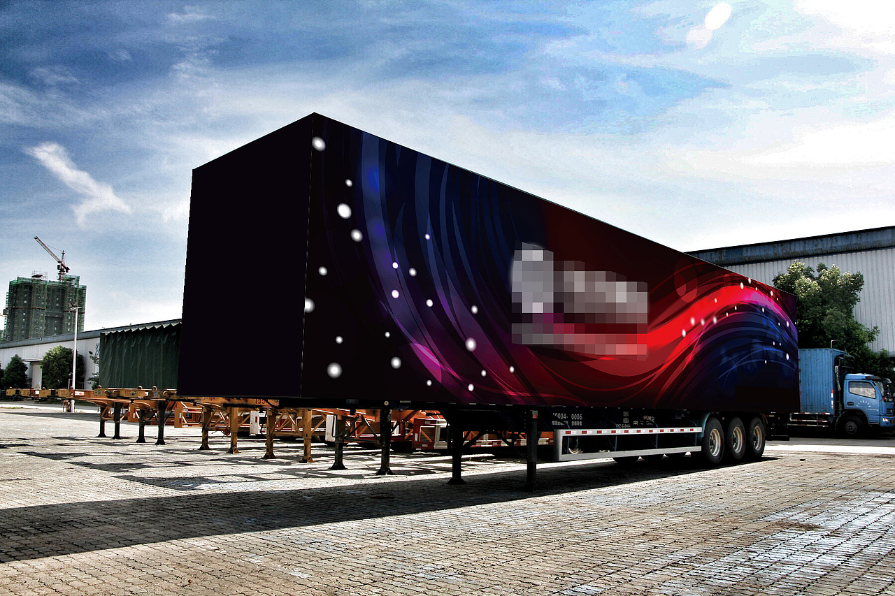 炫彩黑色车体设计