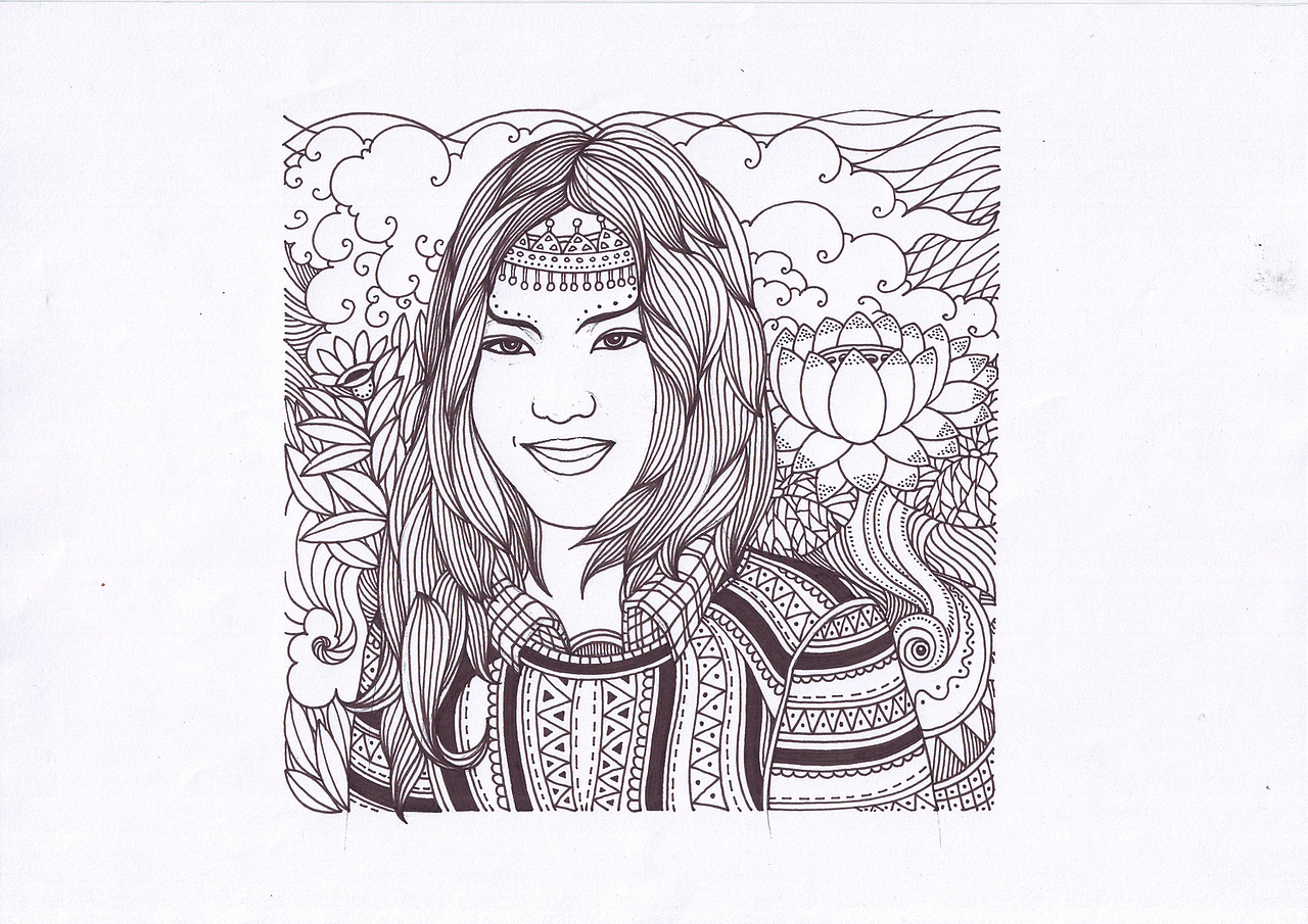 线描技法与装饰技法的转换——小图演示（图ZMTY5NDYxNjg=） - 绘画 - 站酷设计师傅淳强画者之旅原创素材 - 站酷ZCOOL