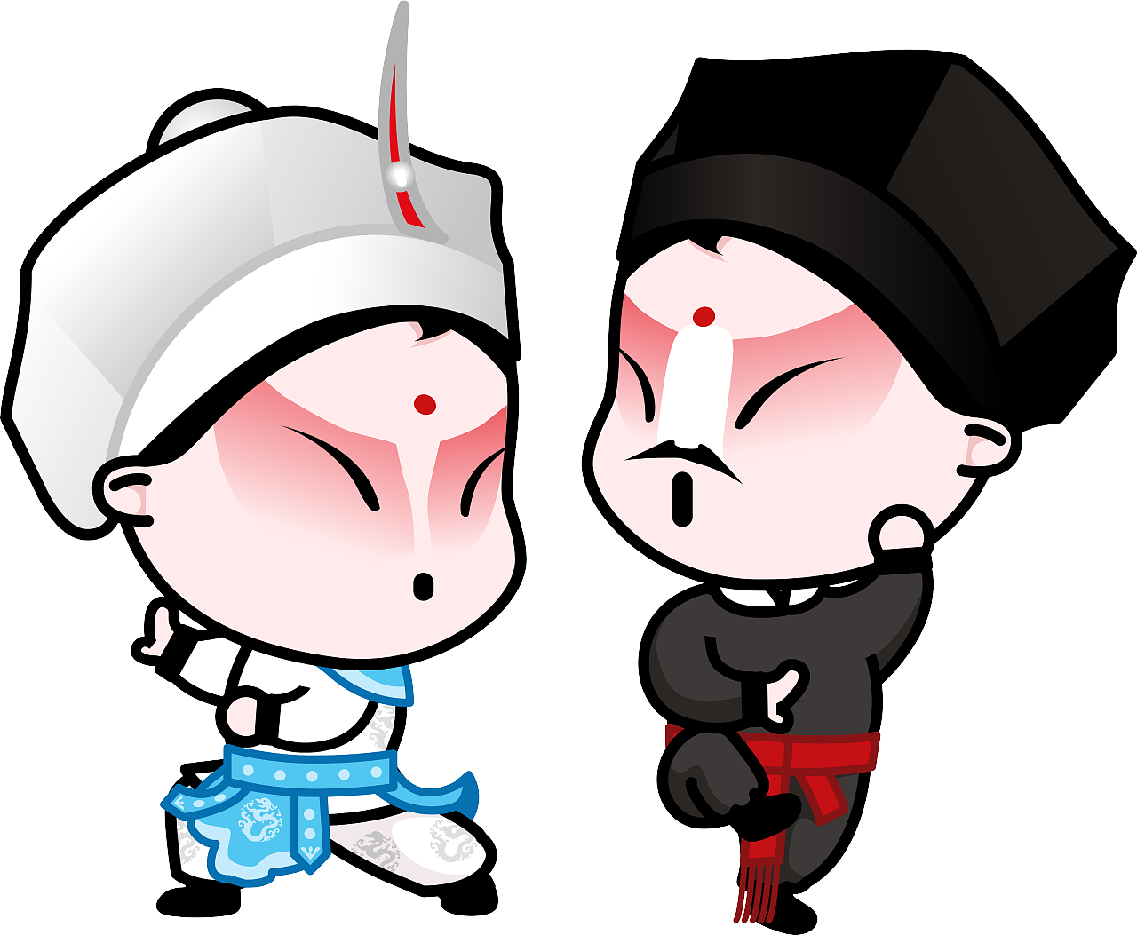 国粹京剧国粹宝贝q版京剧动漫卡通高清大图