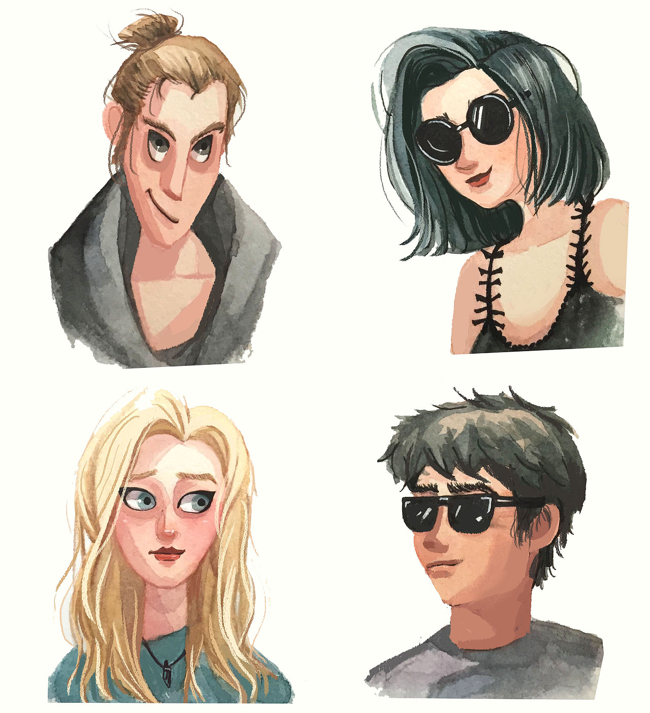 手绘水彩插画集合（4）（图ZMTQ2OTg0MTU2） - 绘本 - 站酷设计师Whoisthis原创素材 - 站酷ZCOOL