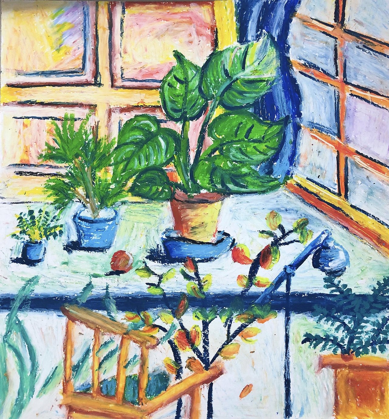 重彩油画棒临摹作品（图ZMTk0MzM2MzE2） - 艺术插画 - 站酷设计师Z89316022原创素材 - 站酷ZCOOL