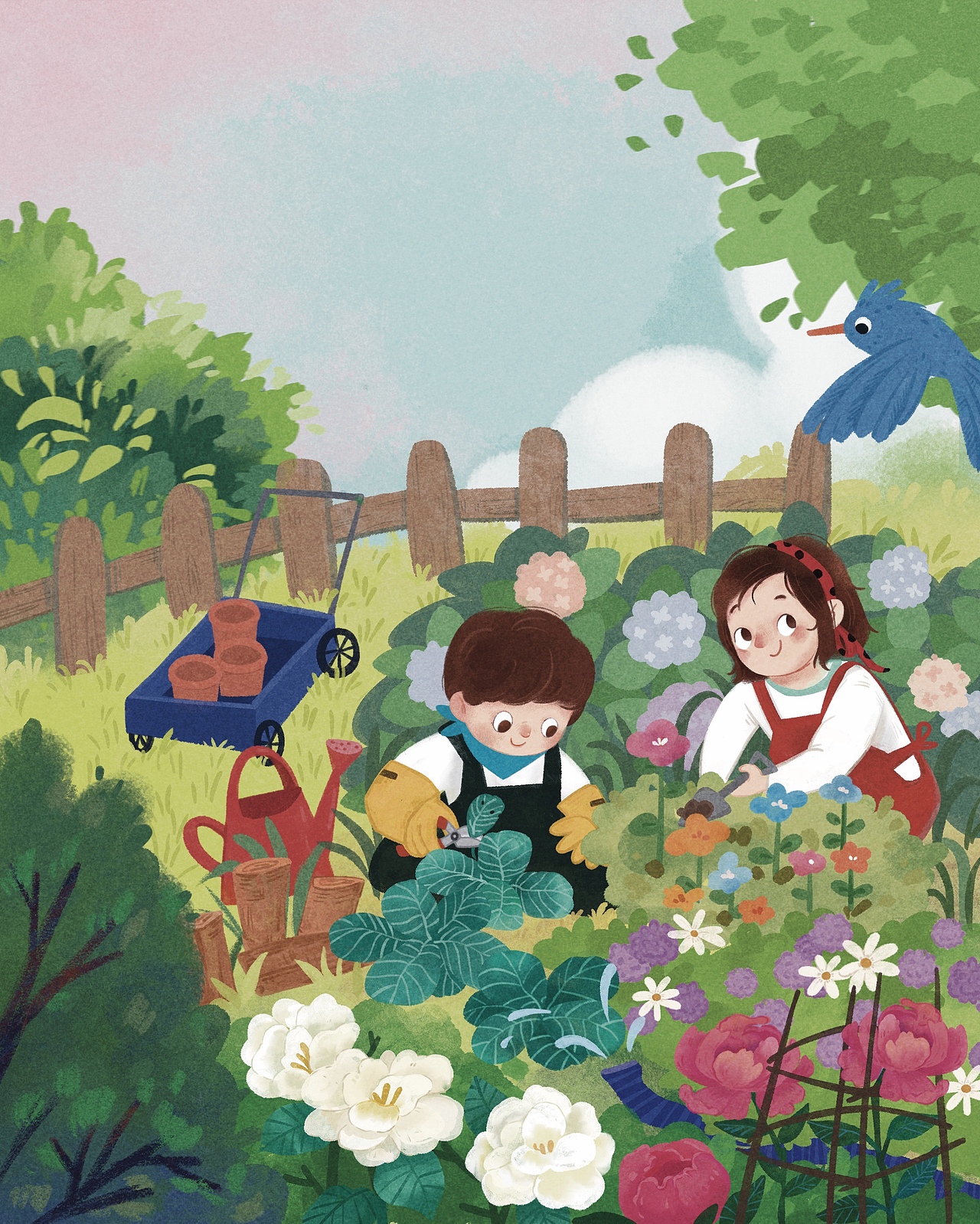 今天要開心呀（圖ZMzk3OTU3MzU2） - 兒童插畫 - 站酷設(shè)計(jì)師trista冬天原創(chuàng)素材 - 站酷ZCOOL