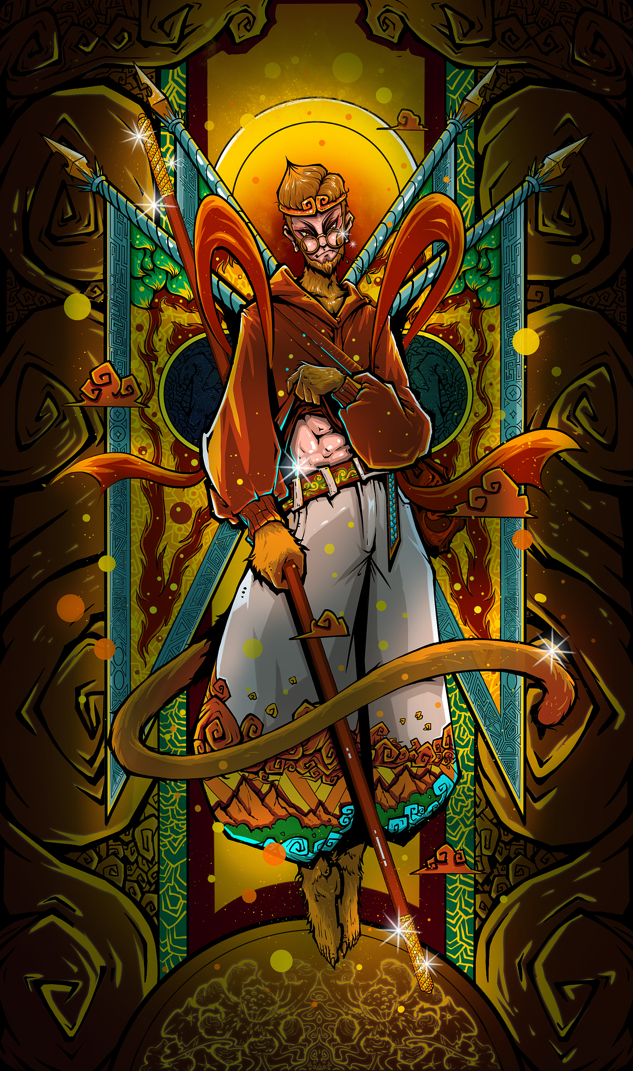 《西游系列作品》（图ZMTgzNDQxMTE2） - 商业插画 - 站酷设计师MUBA目巴原创素材 - 站酷ZCOOL