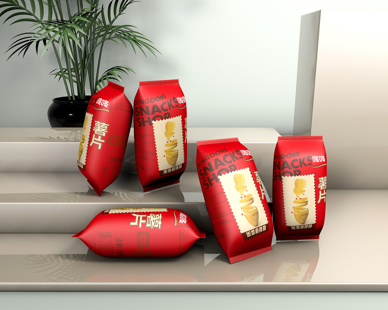 薯片 麻辣 原味 椒香 土豆片（图ZMzI5Nzc5Mzc2） - 包装 - 站酷设计师马里奥看泡泡原创素材 - 站酷ZCOOL