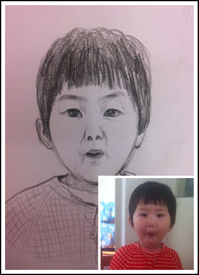 手绘 铅笔画照片,小宝宝们 - 原创作品 - 站酷(zcool)