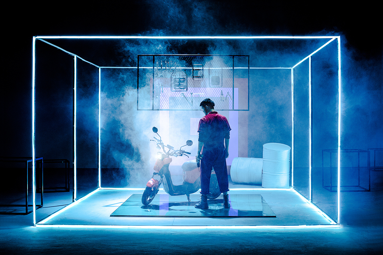 立马电动车BOX 平面拍摄