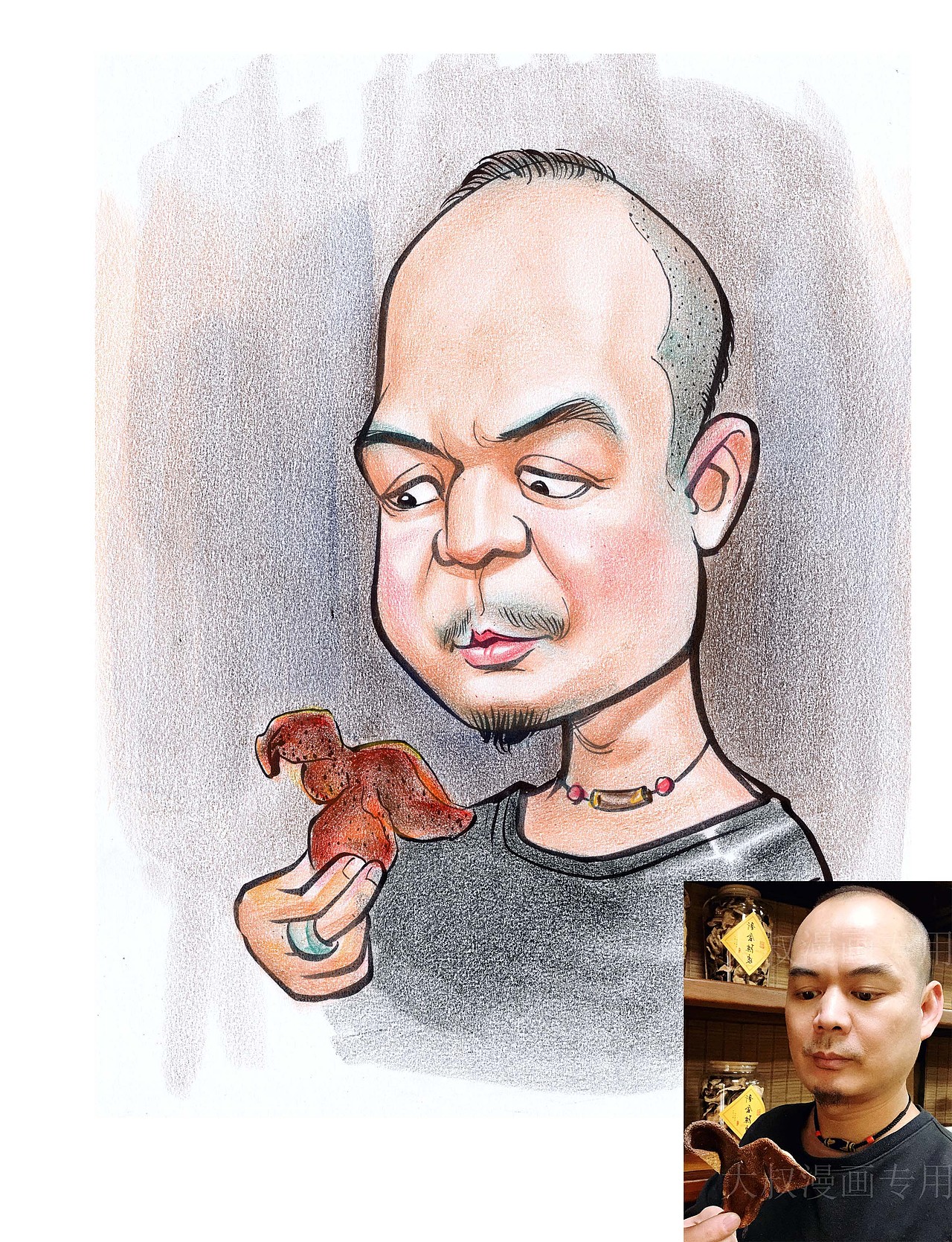 大叔漫画王西振作品肖像漫画似颜绘