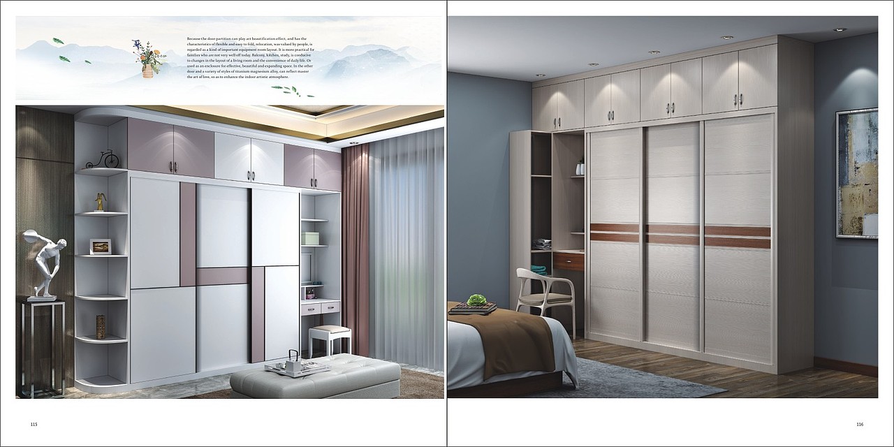 高端板式家居全屋定制设计图册色卡印刷宣传页彩页