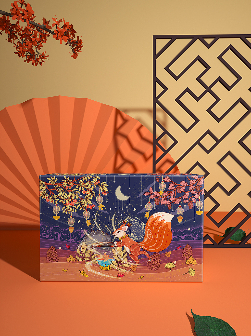 #插画#松鼠的秋天礼罐