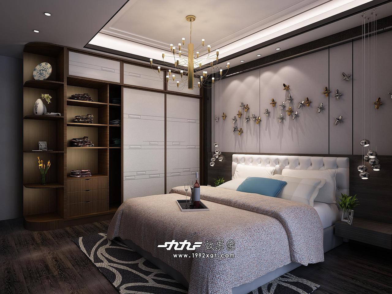 1992效果图-定制柜子效果图案例