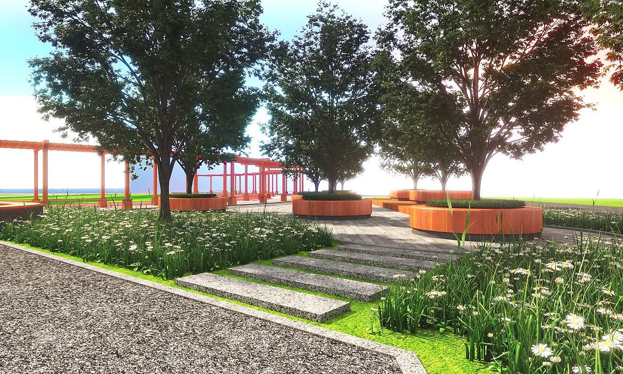学校景观设计（图ZMjkwMTg0OTMy） - 其他空间 - 站酷设计师奔跑的窝牛原创素材 - 站酷ZCOOL