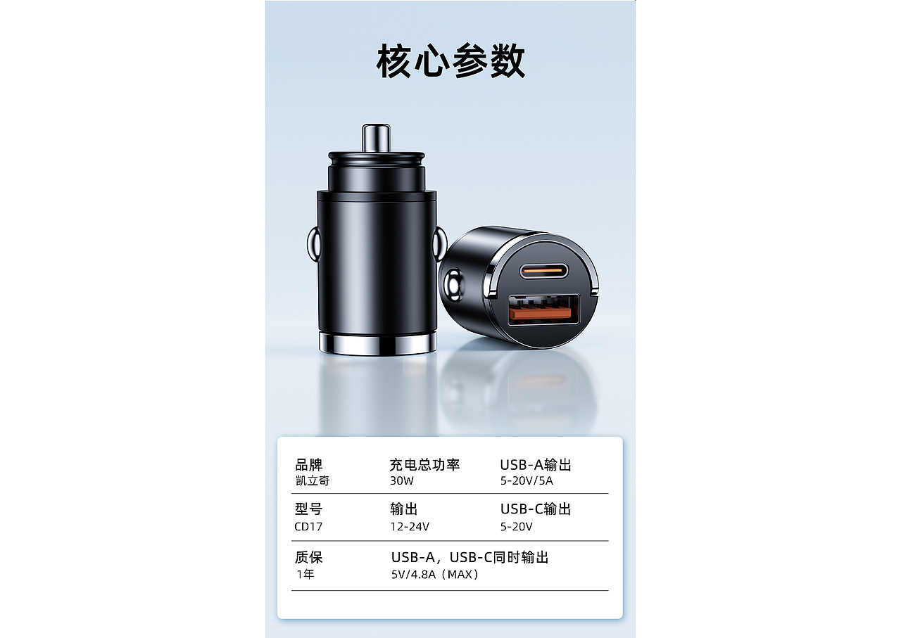车载充电器详情页策划（图ZMzYxOTI3NDcy） - 产品 - 站酷设计师HUANGYJIE原创素材 - 站酷ZCOOL