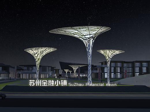 城市地标《油纸伞》雕塑方案设计