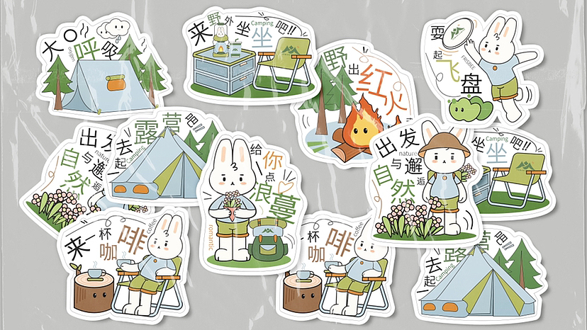 一起来野蔓露营吧|品牌设计提案(图ZMzQ1NzczNDg4) - 品牌 - 站酷设计师于哩原创素材 - 站酷ZCOOL