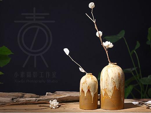 小素摄影设计工作室 淘宝陶瓷花瓶摆件详情摄影设计