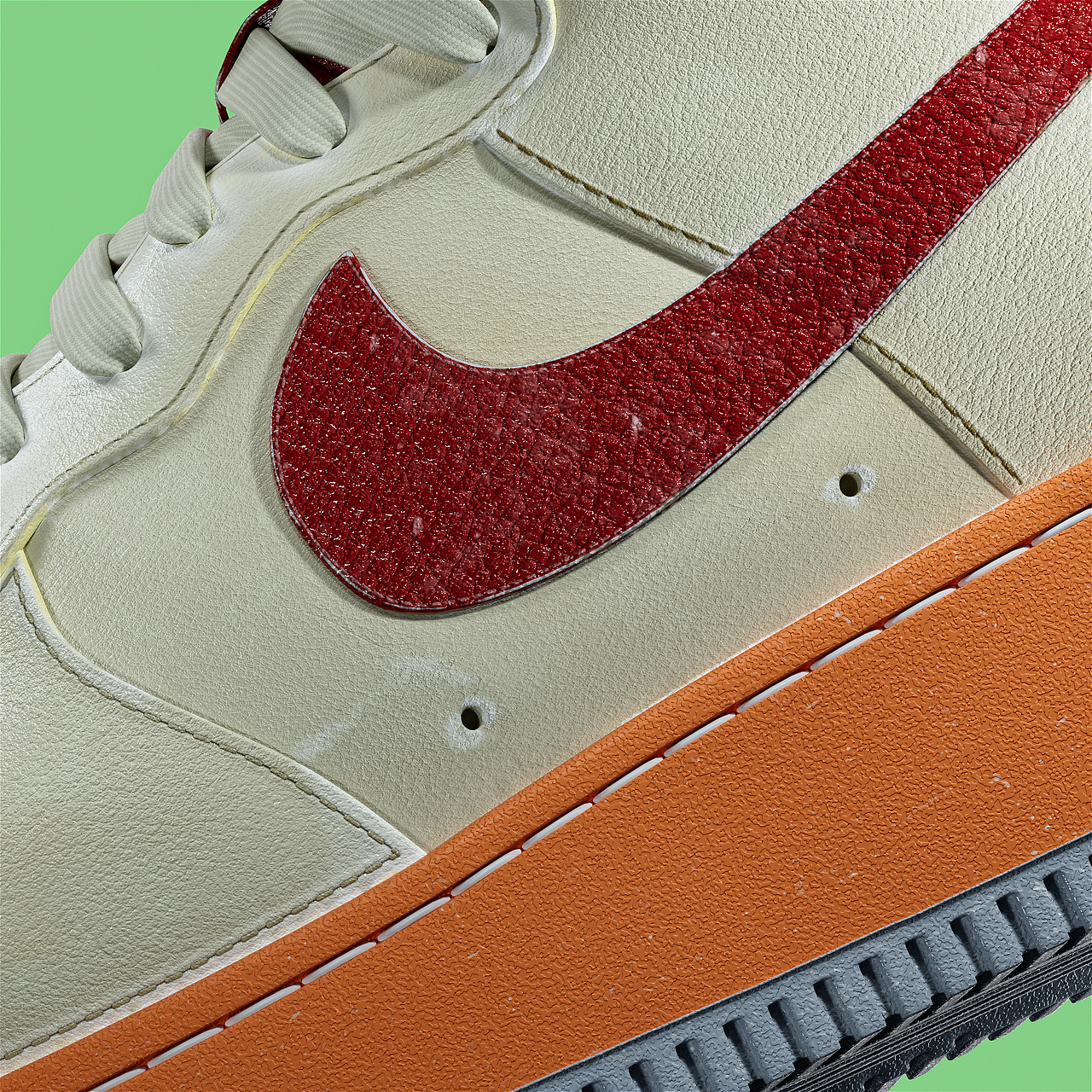 Clot x Nike AF-1 死亡之吻 #鞋子渲染（图ZMjg4MDA3ODU2） - 产品 - 站酷设计师三点是饮茶的时间原创素材 - 站酷ZCOOL