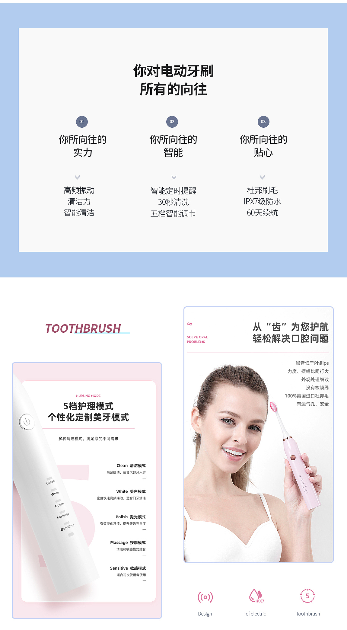 电动牙刷详情页