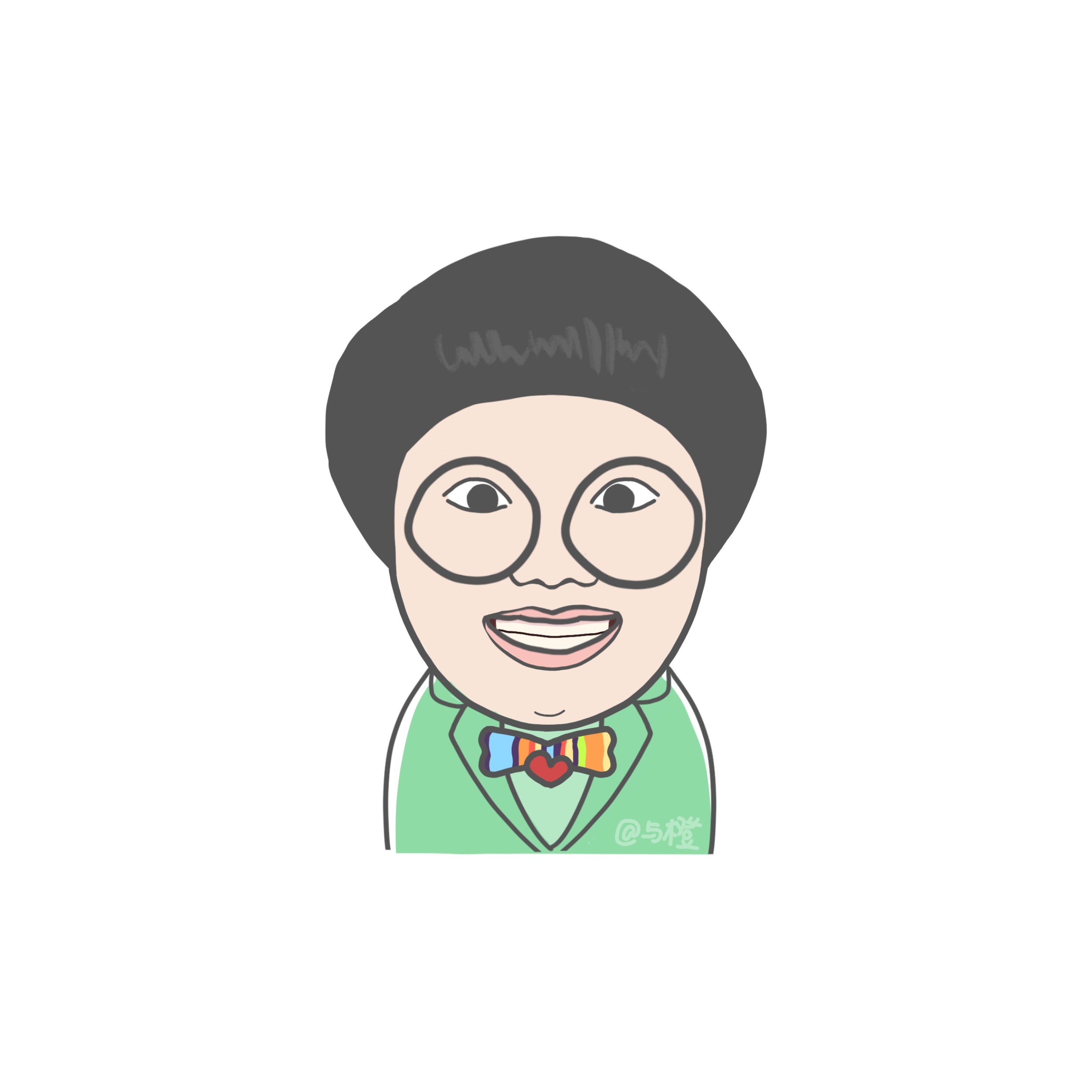 奇葩说人物小头像!绘图/与橙